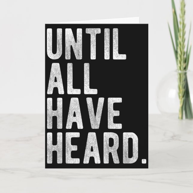 Until All Have Heard Gospel Mission Christian Duty Card (Front)