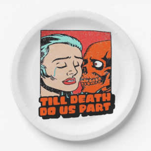 Until Death Do Us Part Classic Paper Plate