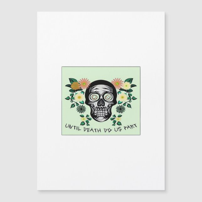 Until Death Do Us Part, Skull With Flowers Classic (Front)