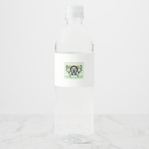 Until Death Do Us Part, Skull With Flowers Classic Water Bottle Label