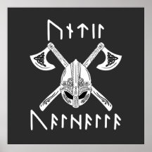 Until Valhalla in Norse Rune