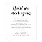 Until We Meet Again Celebration Of Life Poem