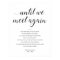 Until We Meet Again Elegant Funeral Poem with Name
