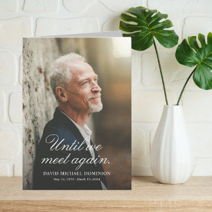 Until We Meet Again Full Photo Memorial Program Programme