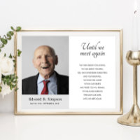 Until We Meet Again Funeral Poem With Photo