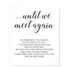 Until We Meet Again Memorial Poem Wedding