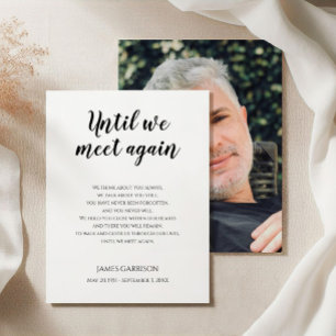 Until We Meet Again Memorial Poem with Photo