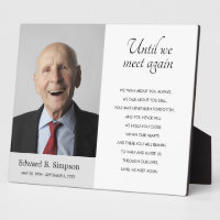 Until We Meet Again Memorial Poem With Photo