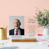 Until We Meet Again Memorial Service With Photo