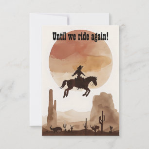 Until We Ride Again Thank You Card
