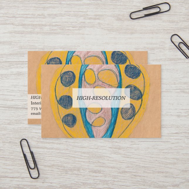 Untitled, 1908 by Hilma af Klint  Business Card (Front/Back In Situ)