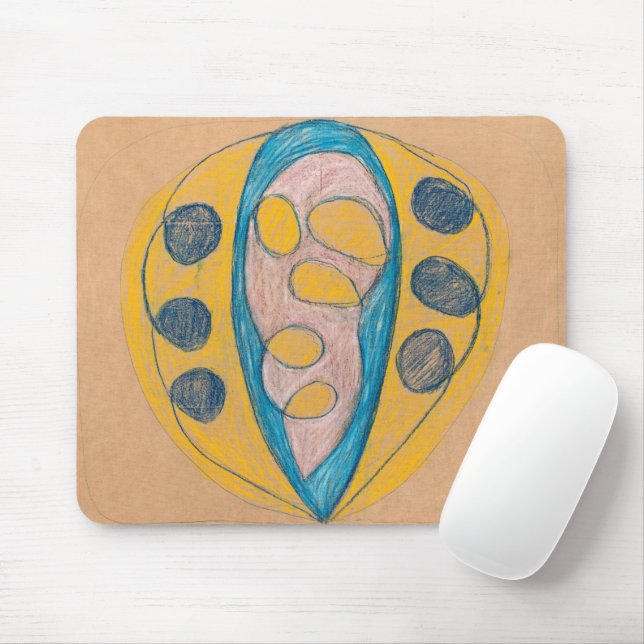 Untitled, 1908 by Hilma af Klint  Mouse Mat (With Mouse)