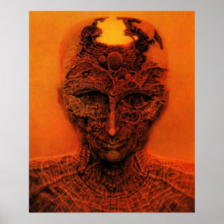 Untitled (Behind The Skin) by Zdzisław Beksiński Poster