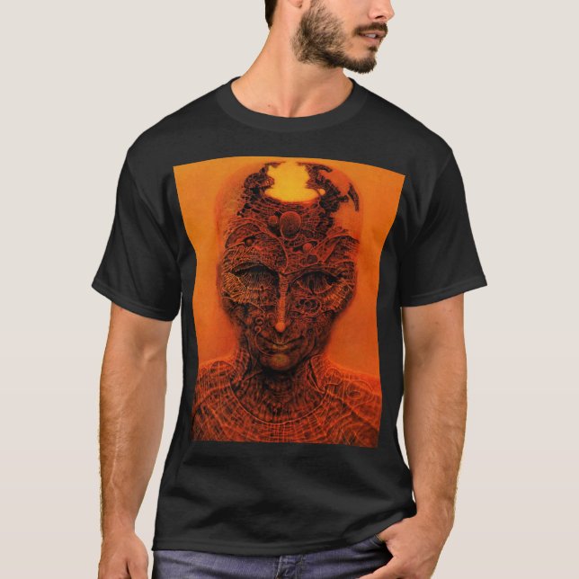 Untitled (Behind The Skin) by Zdzisław Beksiński T-Shirt (Front)