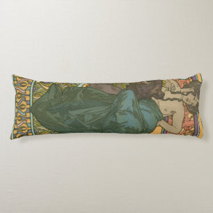 Untitled by Alphonse Mucha (1902) Body Cushion