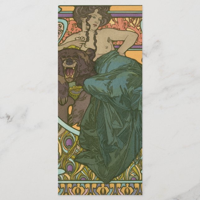 Untitled by Alphonse Mucha (1902) Menu (Front)
