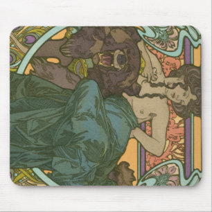 Untitled by Alphonse Mucha (1902) Mouse Mat