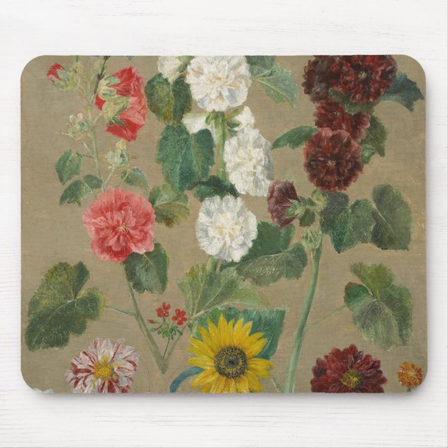 Untitled (Flowers) (oil on board) Mouse Mat (Front)