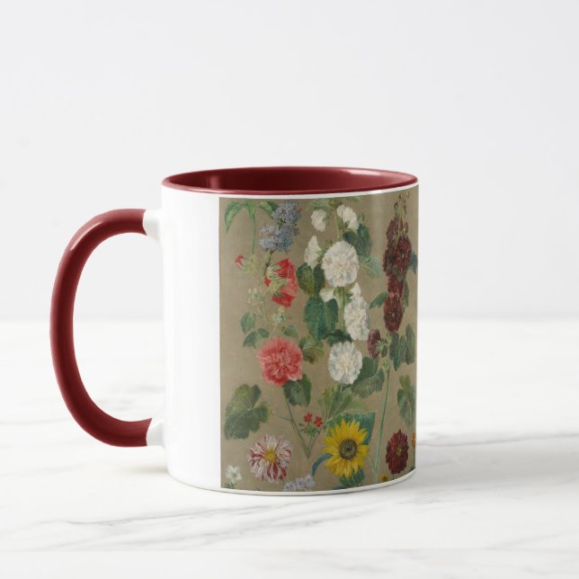 Untitled (Flowers) (oil on board) Mug (Left)