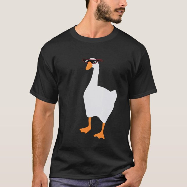 Untitled Funny Goose Game Meme T-Shirt (Front)