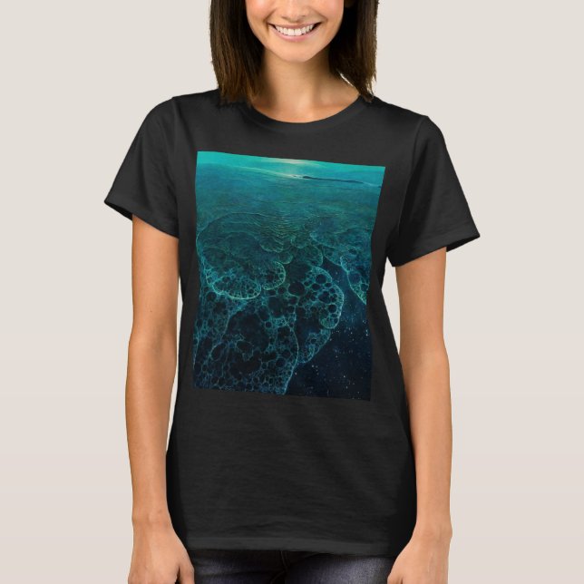 Untitled (Galactic Ocean) by Zdzisław Beksiński T-Shirt (Front)