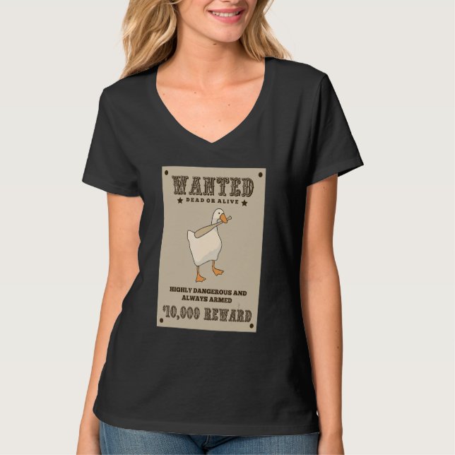 Untitled Goose Game  Wanted T-Shirt (Front)