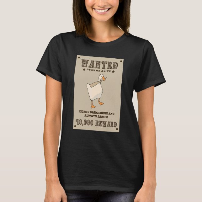 Untitled Goose Game  Wanted T-Shirt (Front)