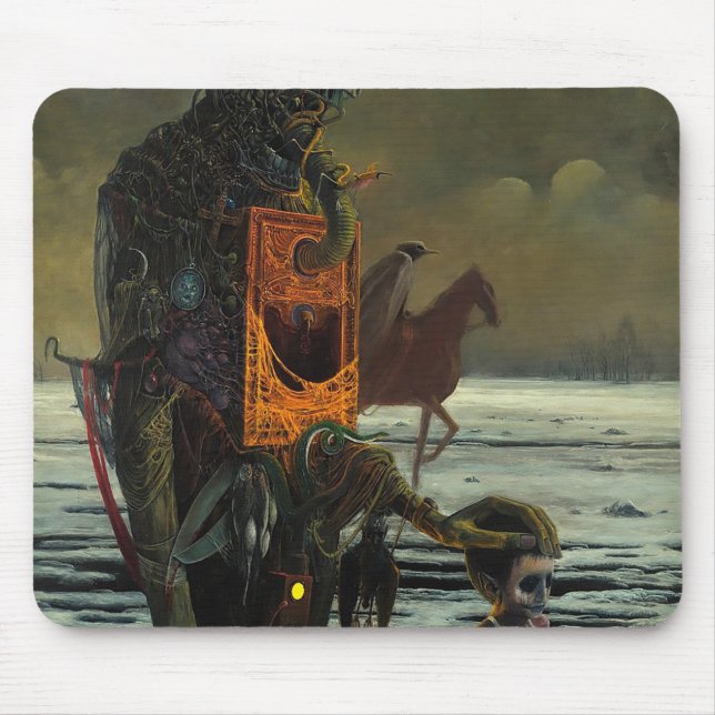 Untitled (Guide) by Zdzislaw Beksinski Mouse Mat (Front)