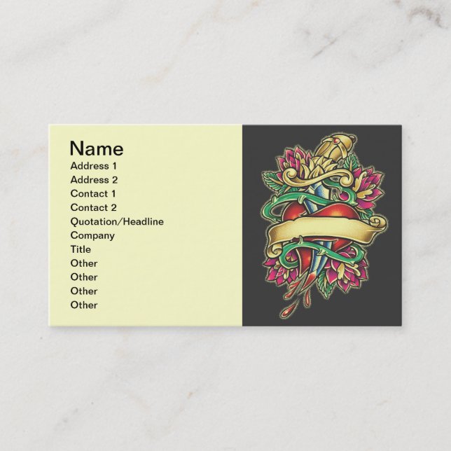 Untitled, Name, Address 1, Address 2, Contact 1... Business Card (Front)
