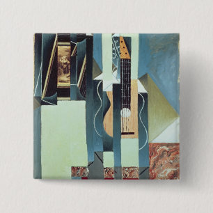 Untitled (oil on canvas) 15 cm square badge