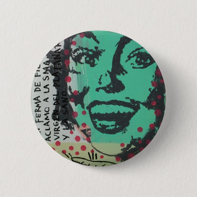 Untitled Pinup 6 Cm Round Badge (Front)