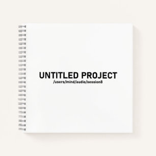 Untitled Project - Audio Session Glitch Tee V1 Notebook