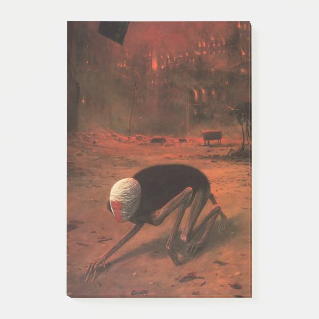 Untitled (The Creature) by Zdzislaw Beksinski Post-it Notes (Front)