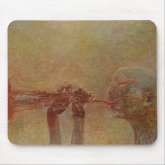 Untitled (The Trumpeter) by Zdzislaw Beksinski Mouse Mat