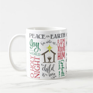 Unto Us a Child is Born Christmas Nativity Coffee Mug