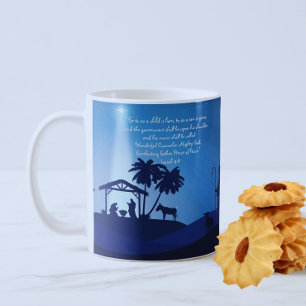 Unto Us A Child Is Born Nativity Mug