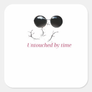 Untouched by Time Sunglasses and Branches Square Sticker