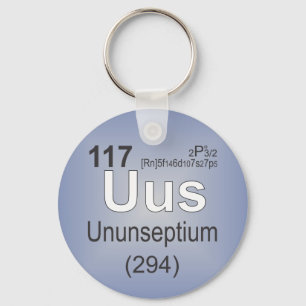 Ununseptium Individual Element - Periodic Table Key Ring