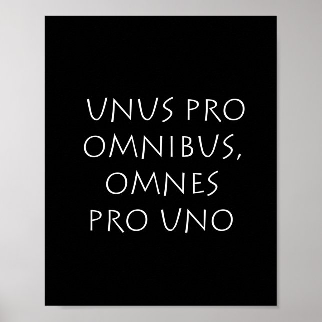 Unus pro omnibus omnes pro uno poster (Front)
