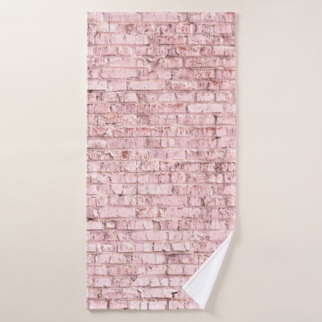 Unusual bright saturated abstract pink background  bath towel (Bath Towel)