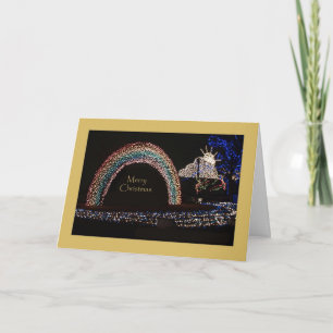 Unusual Christmas Card -- Rainbow