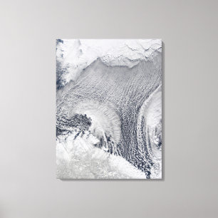Unusual cloud formations over the Barents Sea Canvas Print