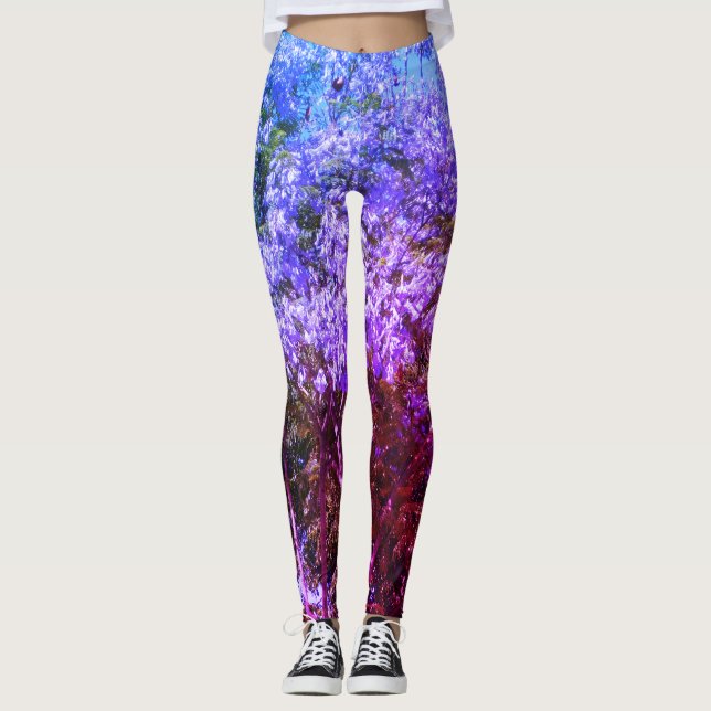 Unusual design woman's stretch leggings  (Front)