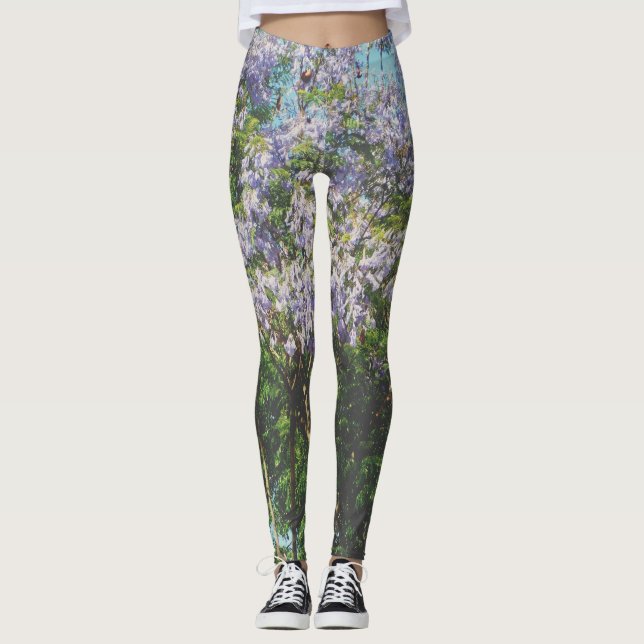 Unusual design woman's stretch leggings  (Front)