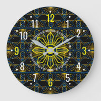 Unusual Gold Art Deco Design - Black Geometric