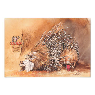 unusual haircut photo print