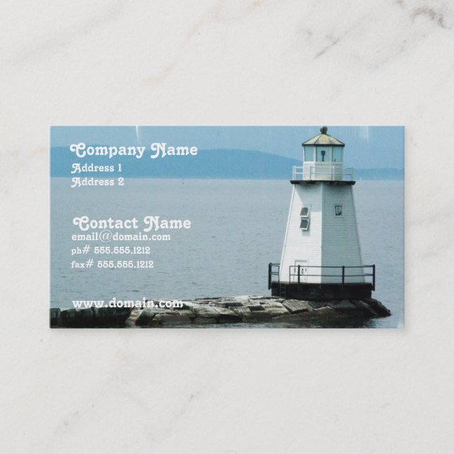 Unusual Lighthouse Busness Card (Front)