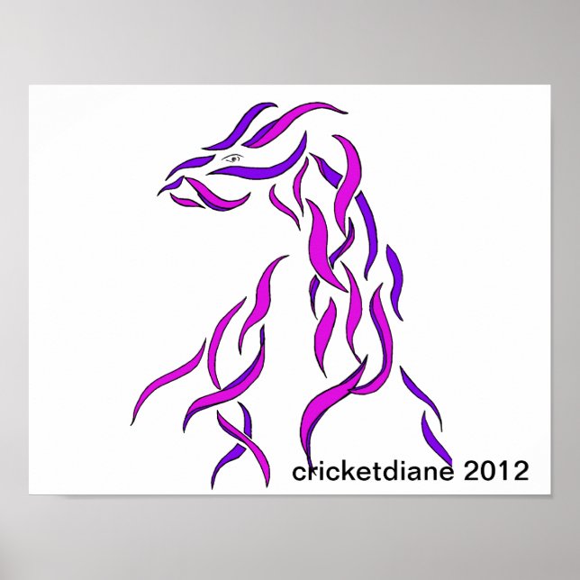 Unusual Ribbon Dragon - CricketDiane 2012 Poster (Front)
