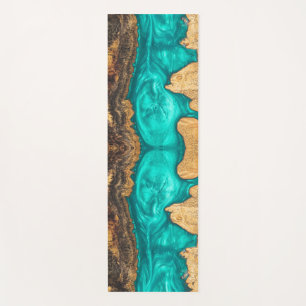 Unusual Simulated Wood, Resin, Epoxy Yoga Mat
