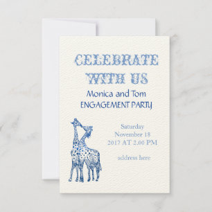 Unusual Special Engagement Party Card